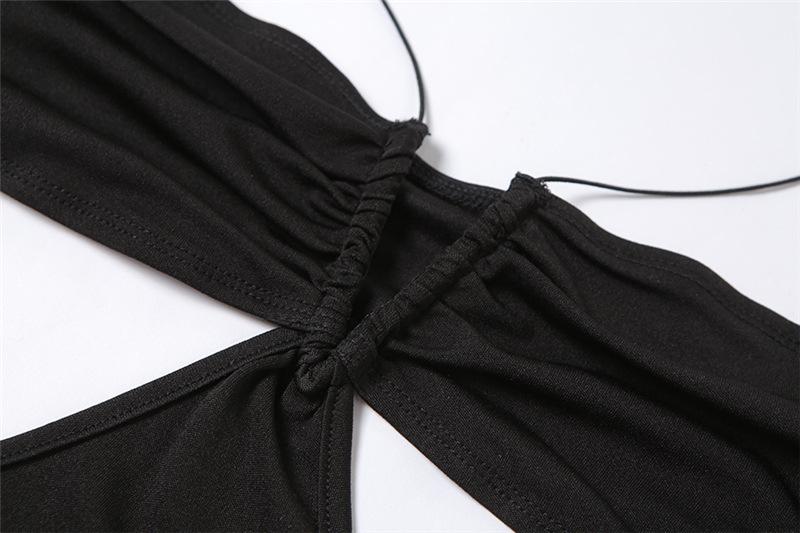 Halter Cutout Open Back Chic Maxi Dress