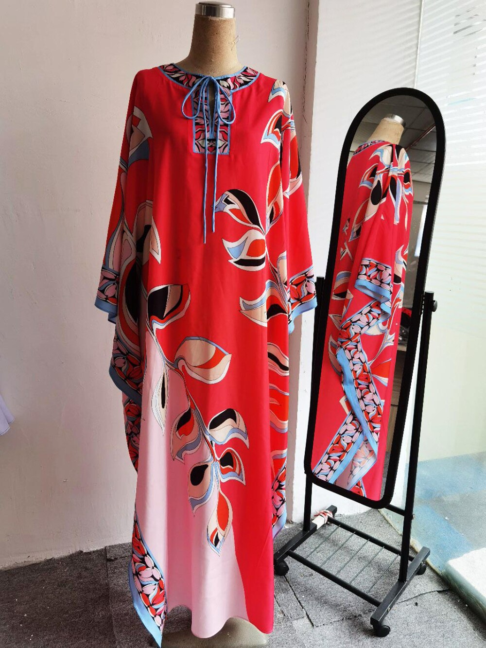 Floral Printed Loose Elegant Maxi Dress