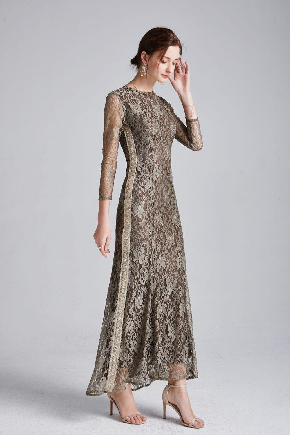 Lace Long Party Dress