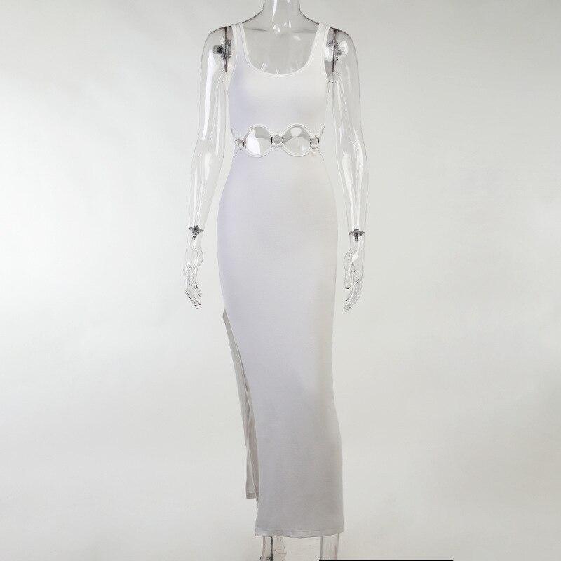 Sleeveless Hollow Elegant Maxi Dress