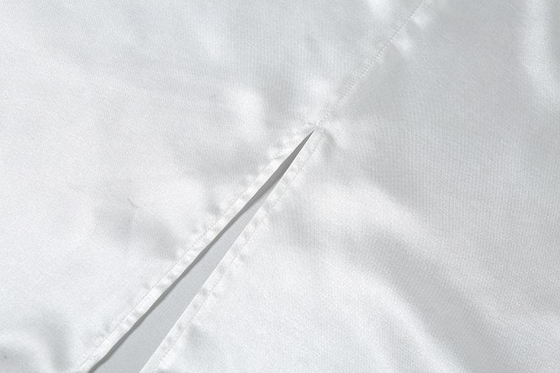 White Satin Sleek Chic Maxi Dress