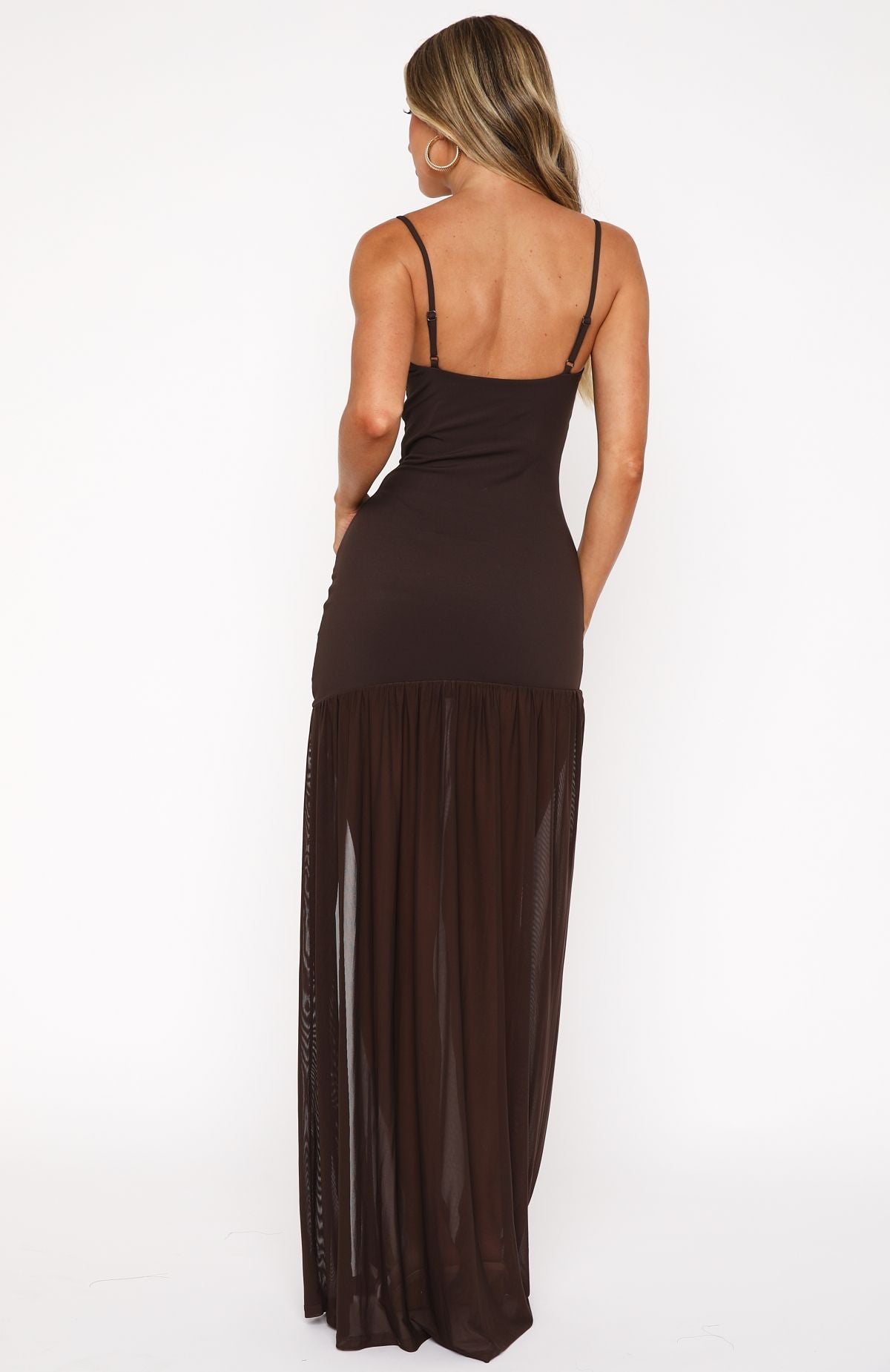 Chocolate True Love Classic Maxi Dress