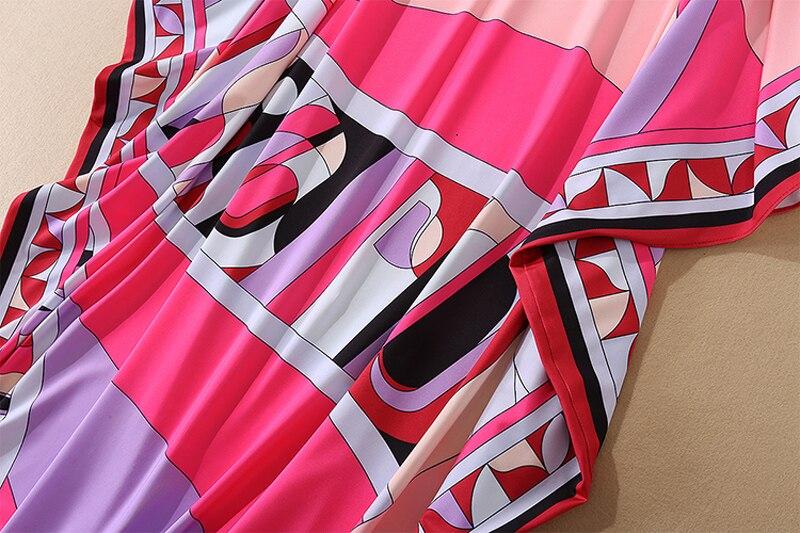 Multicolor Printed Chic Street Maxi Dress