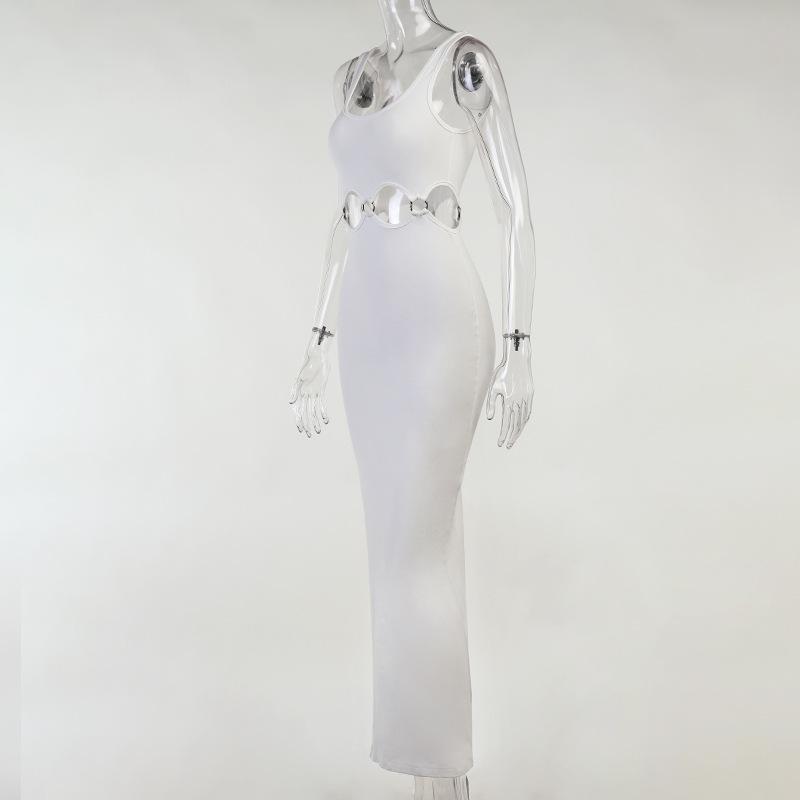 Sleeveless Hollow Elegant Maxi Dress