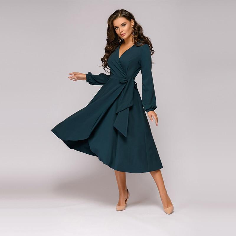 Vintage A Line Party Midi Dress
