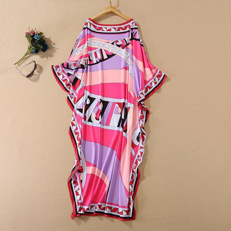 Multicolor Printed Chic Street Maxi Dress
