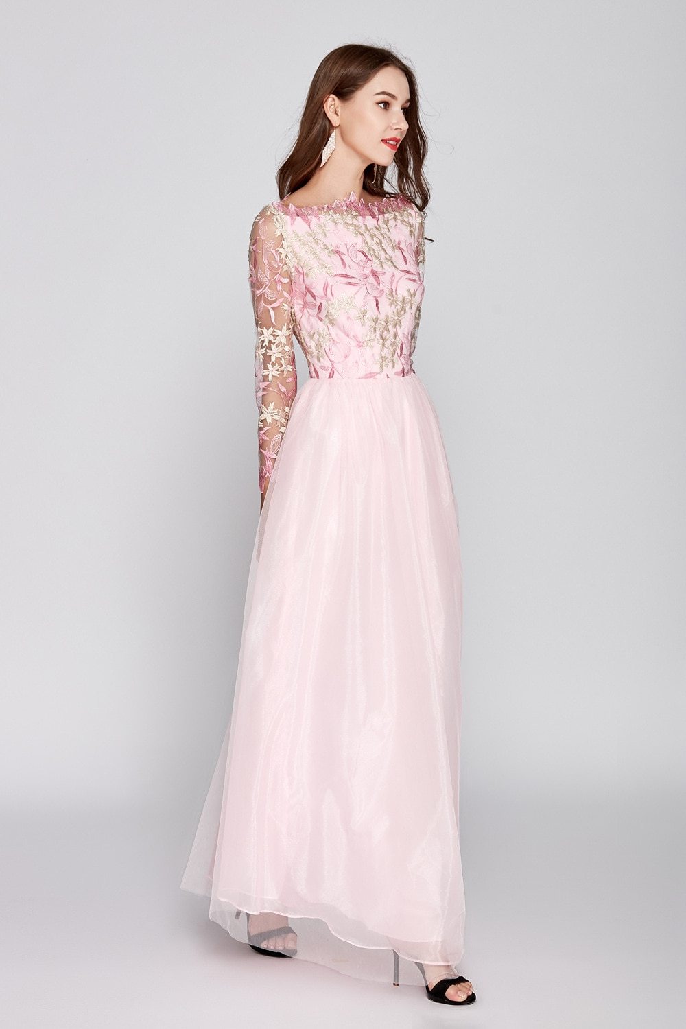 Party Prom Runway Style Maxi Dress