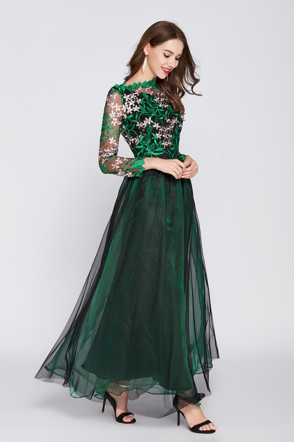 Party Prom Runway Style Maxi Dress