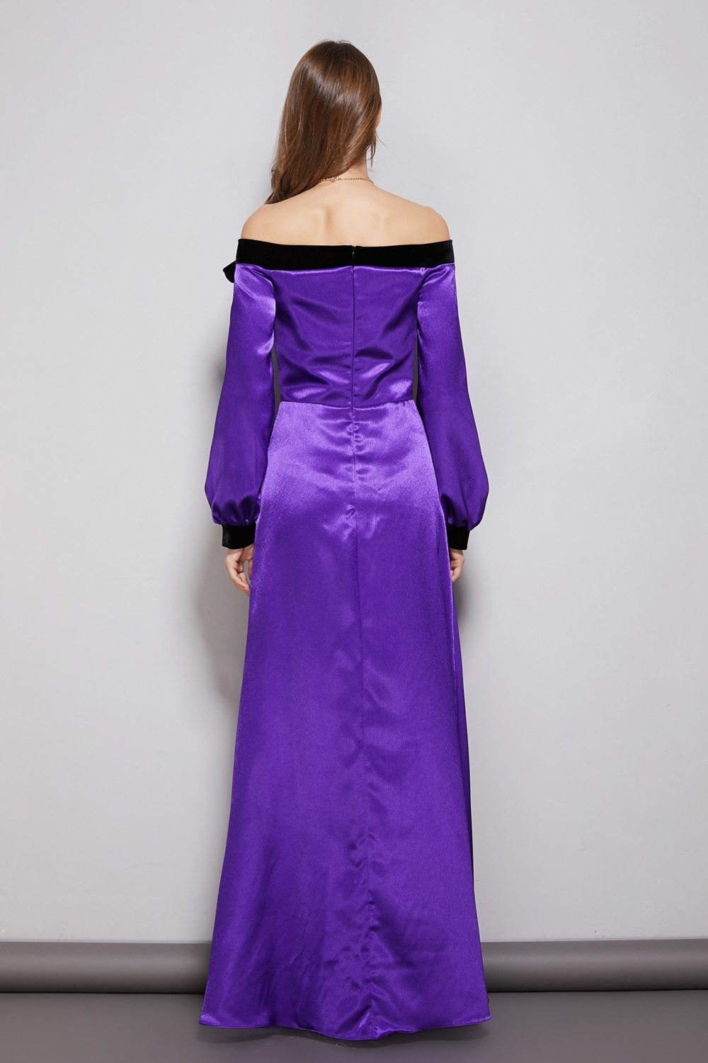 Bow Detail Off Shoulder Elegant Maxi Dress