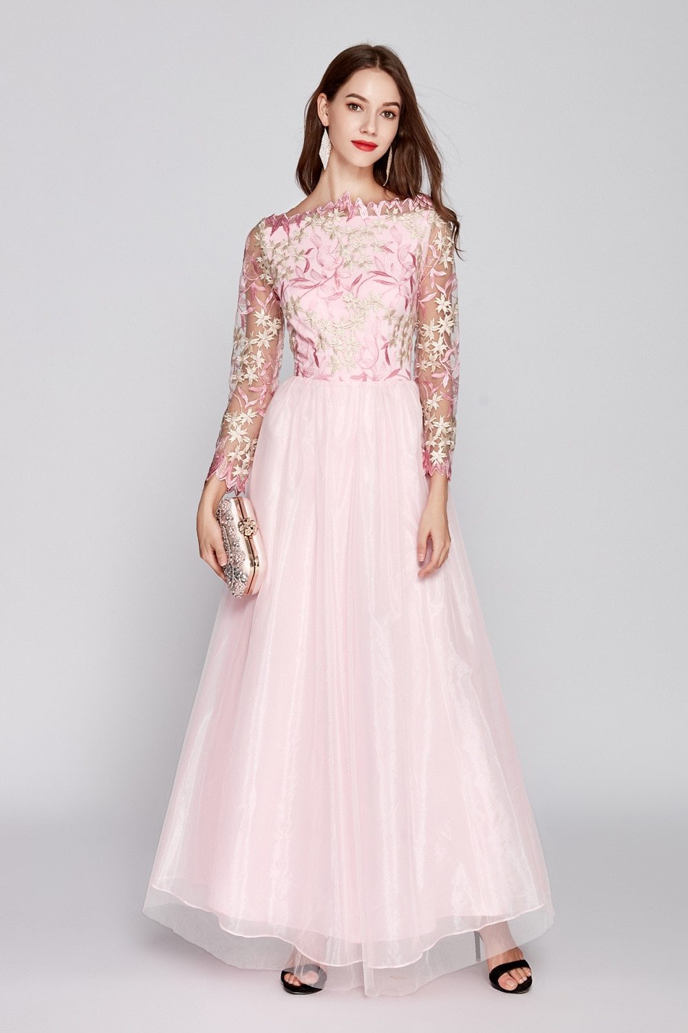 Party Prom Runway Style Maxi Dress