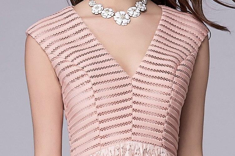 Lace Patchwork Floor Length Party Dress