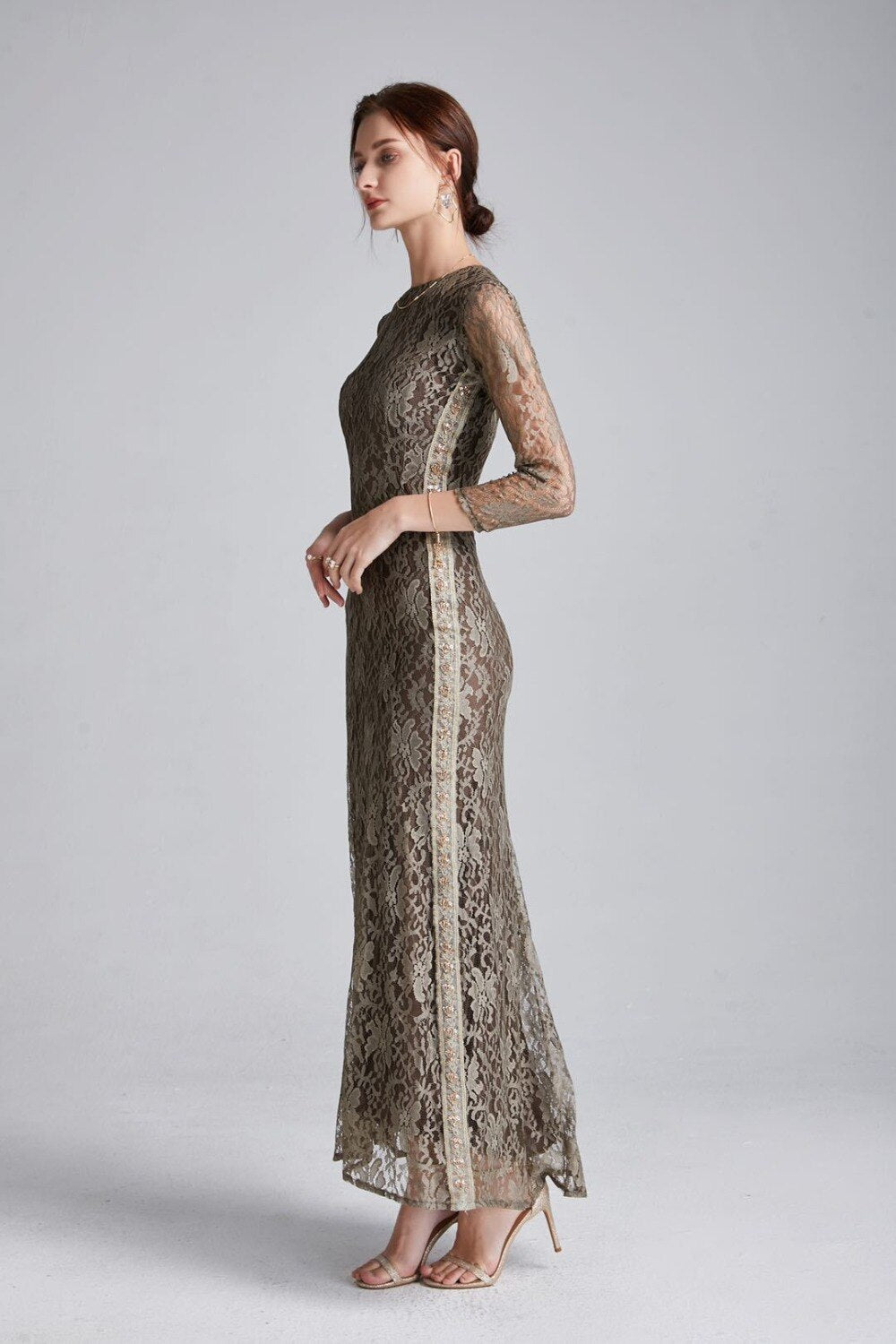 Lace Long Party Dress