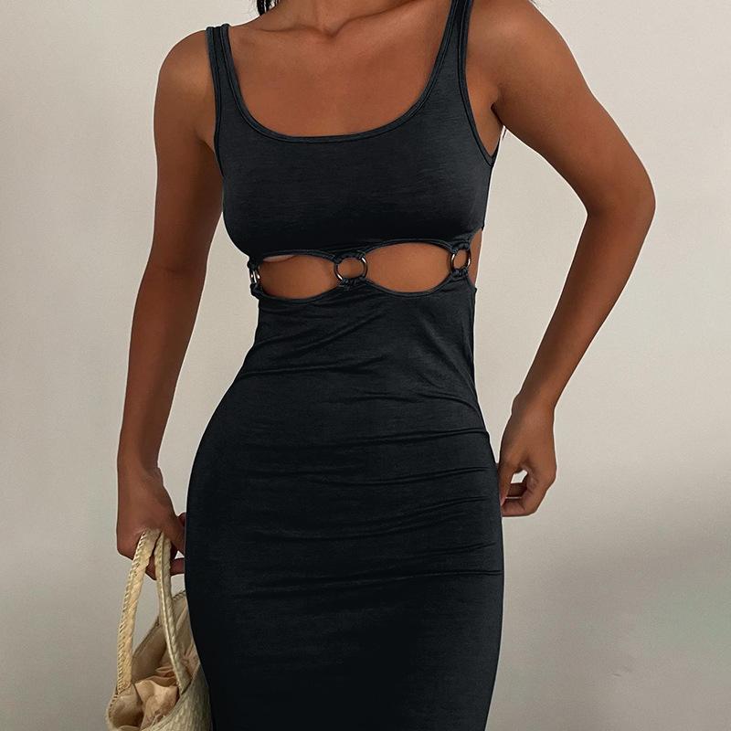 Sleeveless Hollow Elegant Maxi Dress