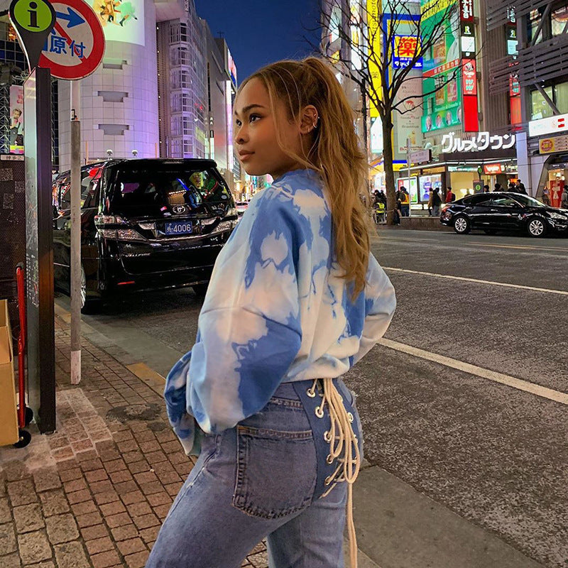 Bandage Lace Up Vintage Street Style Jean