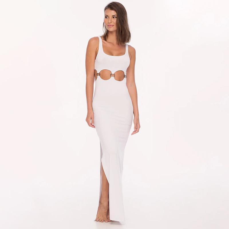 Sleeveless Hollow Elegant Maxi Dress