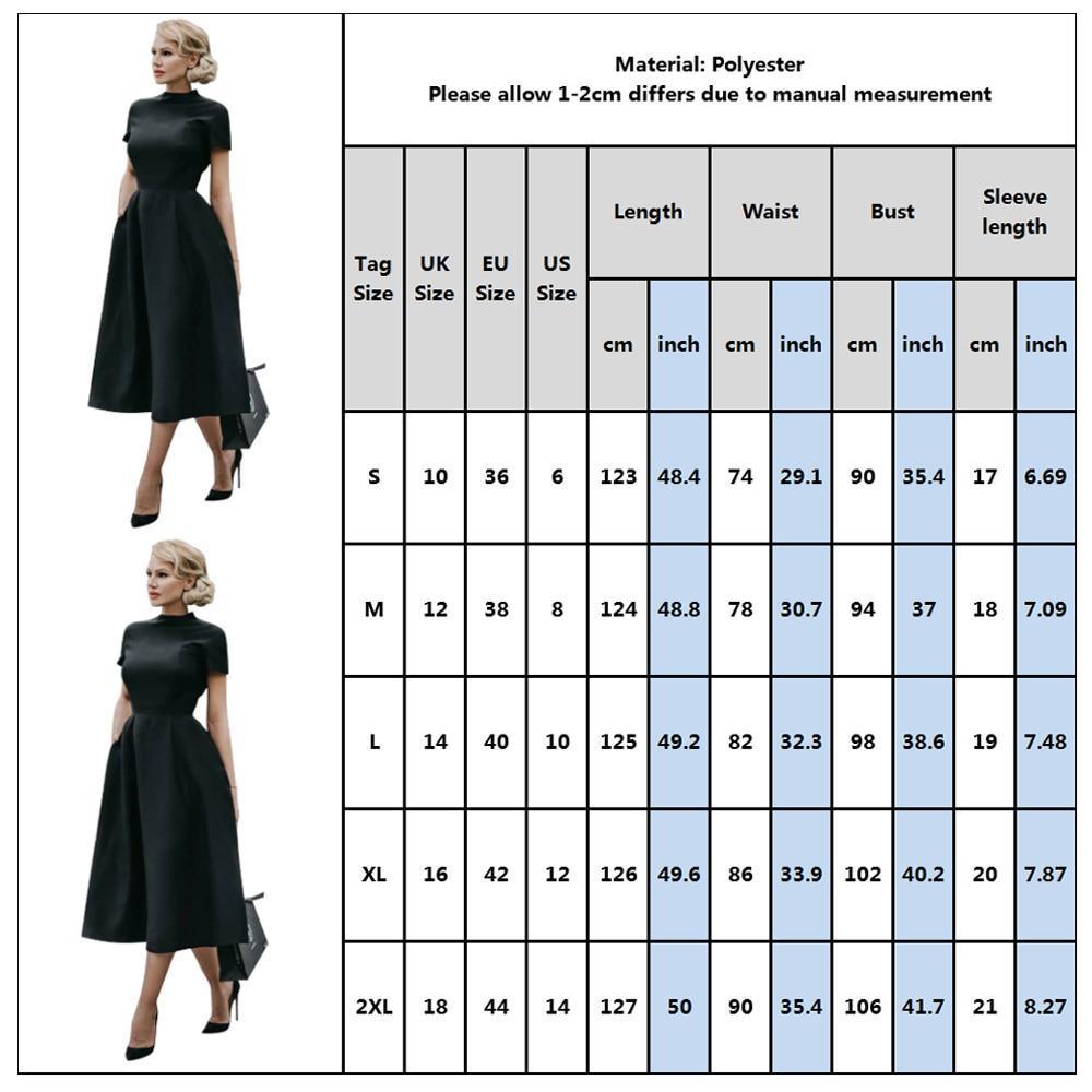 Vintage Flare Prom Night Formal Party Dress