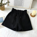 Woolen High Waist Wide Leg Cozy Short