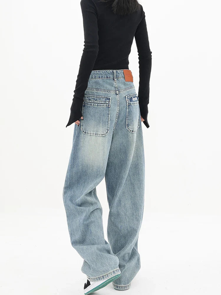 Classic High Waist Loose Wide Leg Jean