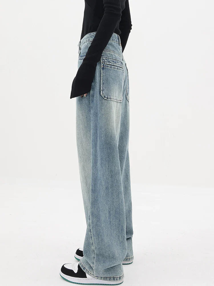 Classic High Waist Loose Wide Leg Jean