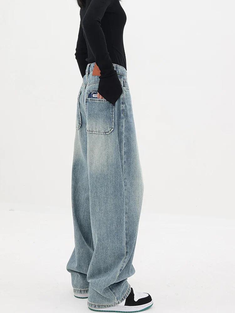 Classic High Waist Loose Wide Leg Jean