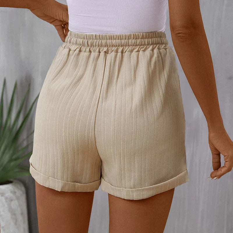 High Waist Wide Leg Office Lady Spring Short