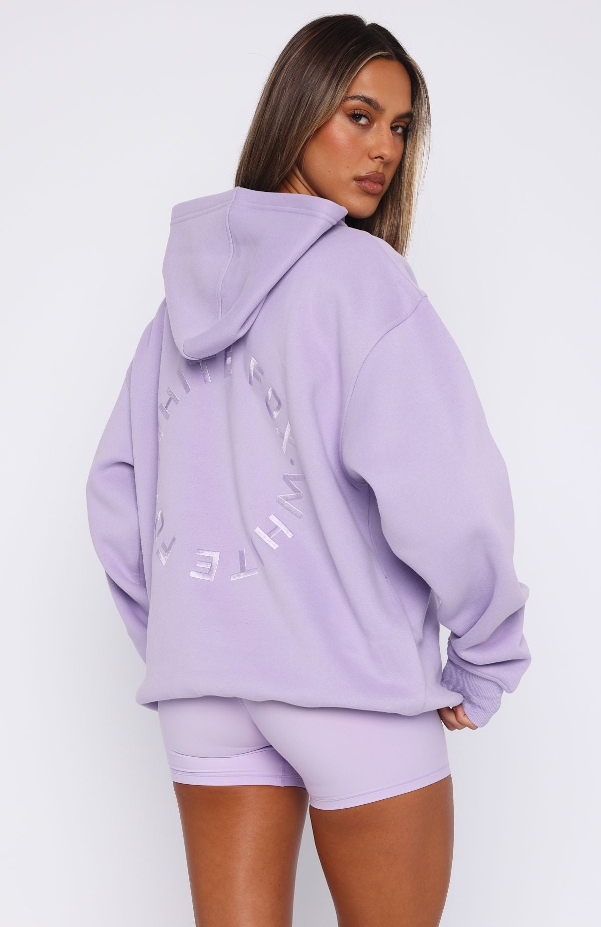 Stay Lifted Oversized Lavender Hoodie
