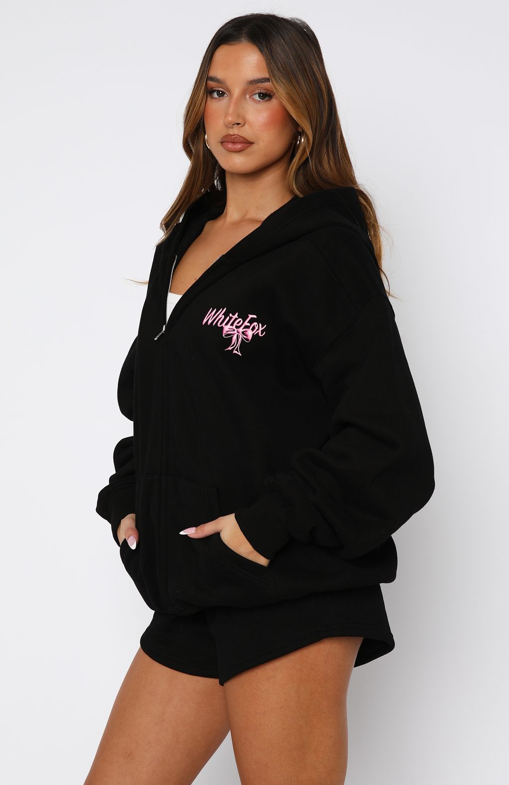 Protecting Mine Zip Black Hoodie