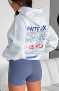 In Transit Oversized Grey Marle Hoodie