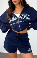 Season Zip Front Deep Sea Hoodie