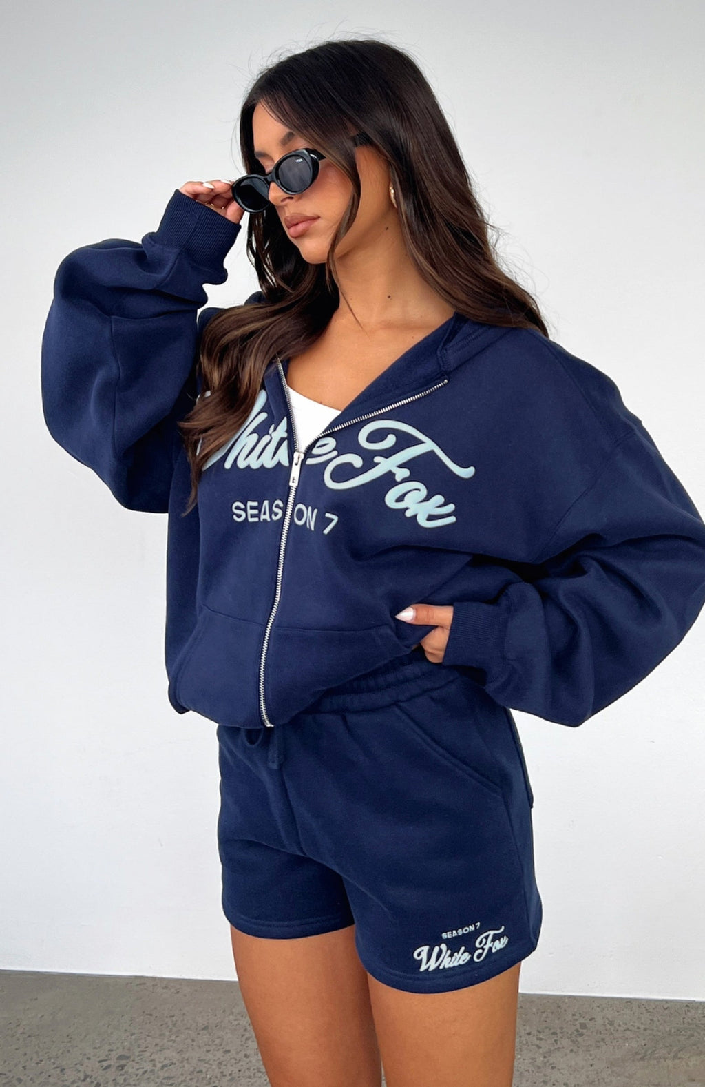 Season Zip Front Deep Sea Hoodie