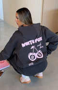 With Love Moment Oversized Charcoal Hoodie