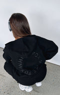 Stay Lifted Oversized Black Hoodie