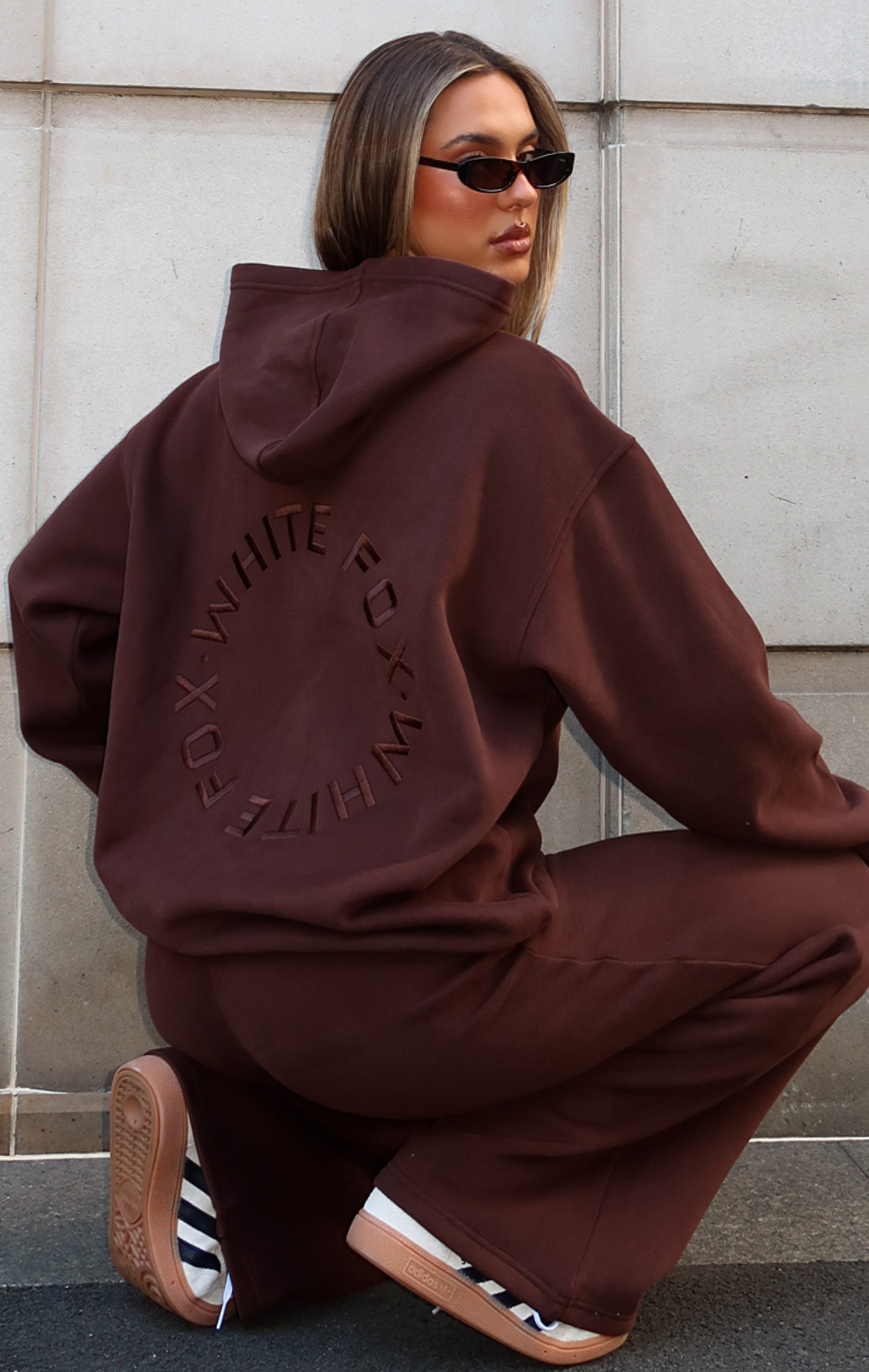 Stay Lifted Oversized Bitter Chocolate Hoodie