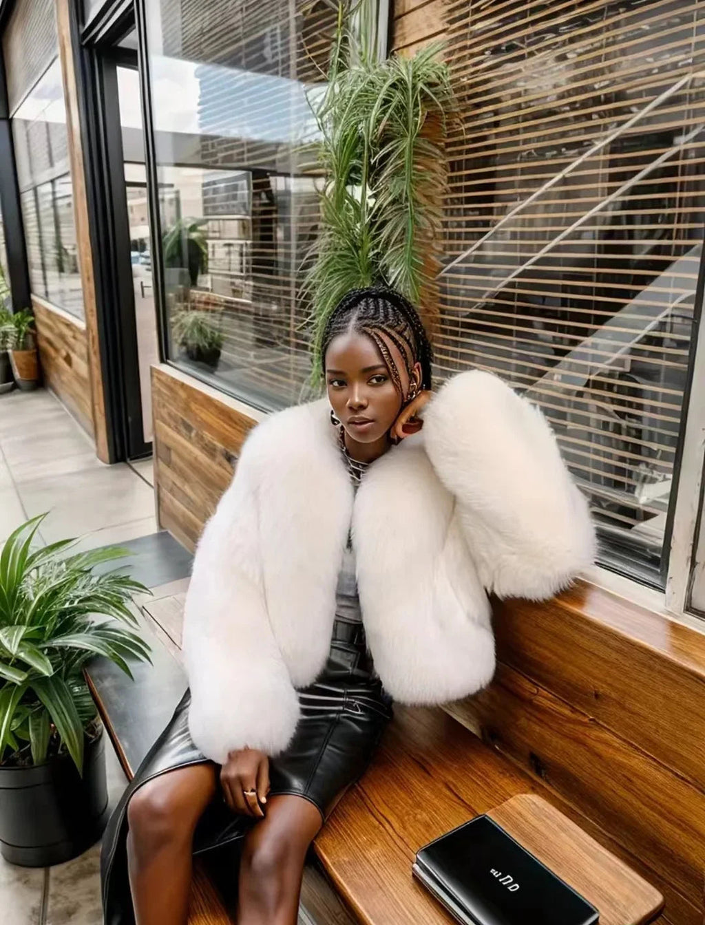 Faux Fox Cozy Elegant Coat