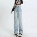 Pink Leather High Waist Loose Slim Jean
