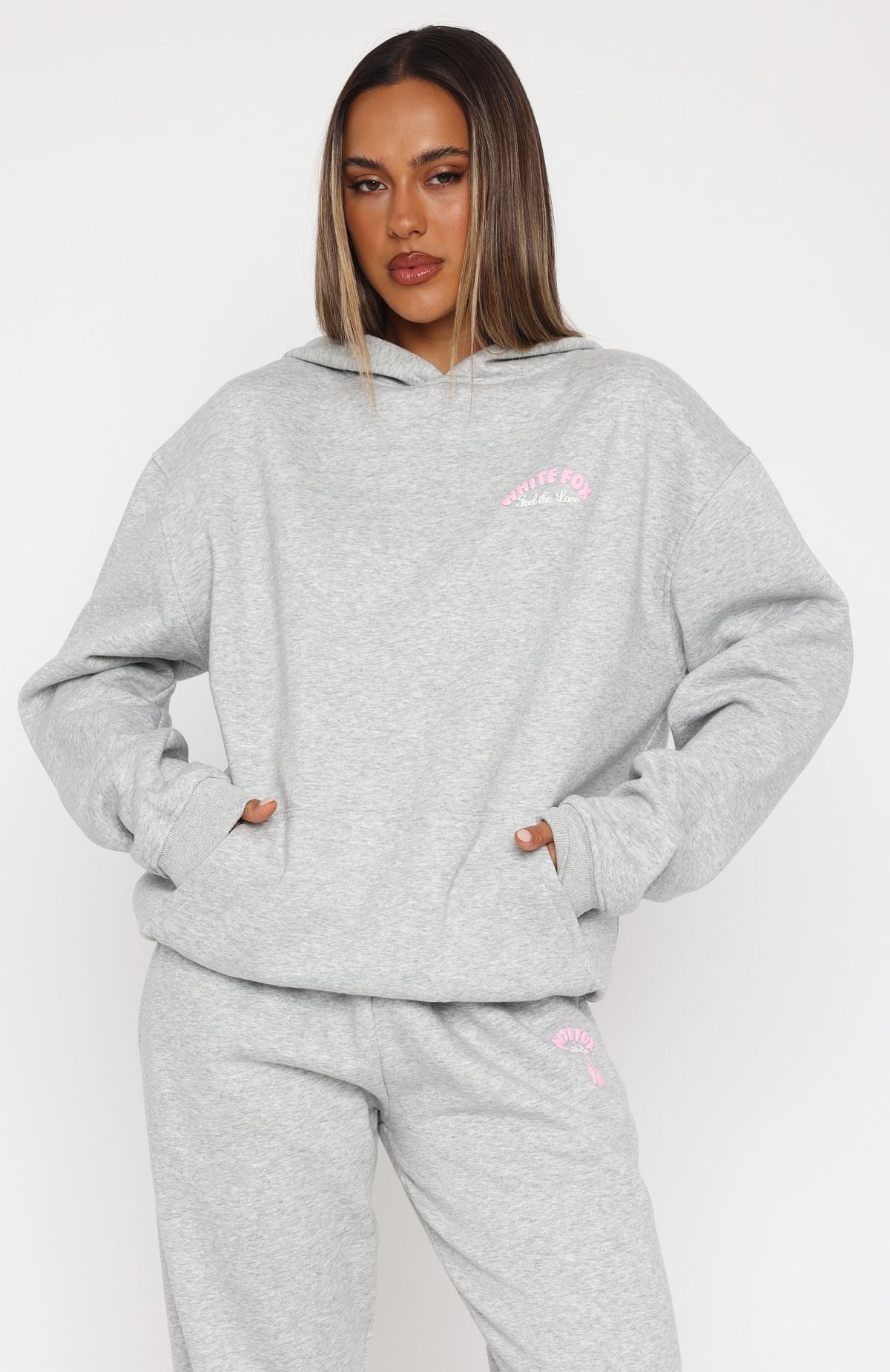 Love Me Tender Dark Grey Marle Hoodie