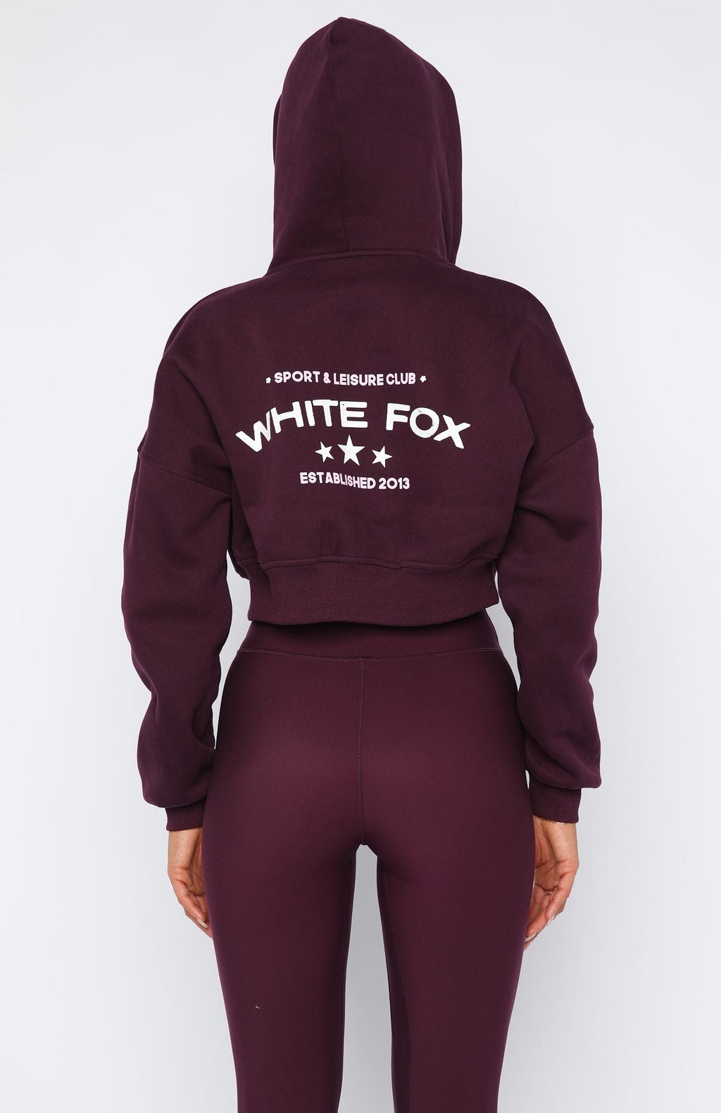 Love Game Cropped Plum Hoodie