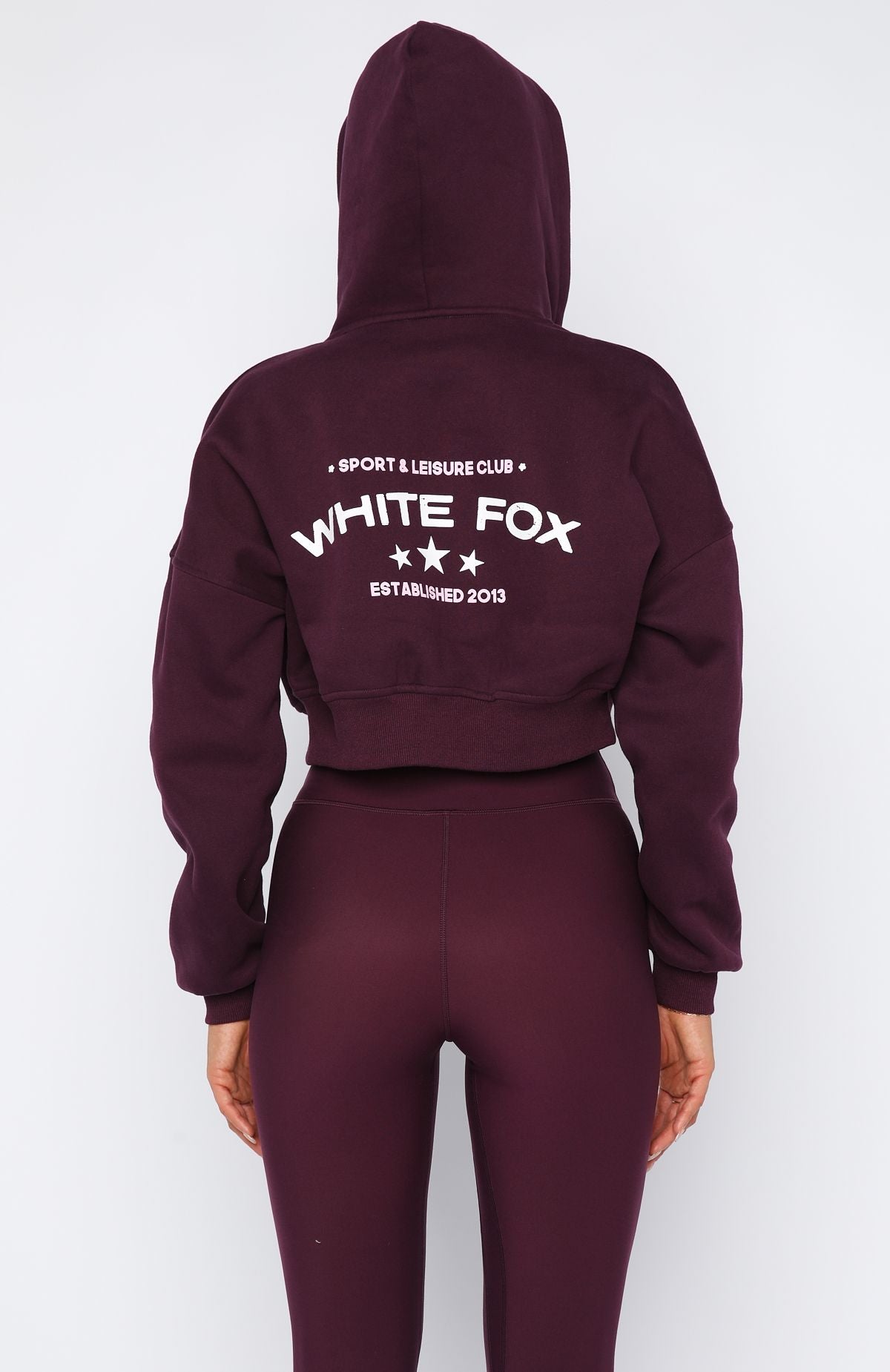 Love Game Cropped Plum Hoodie