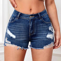 Wide-Leg Denim Aesthetic Casual Beach Short