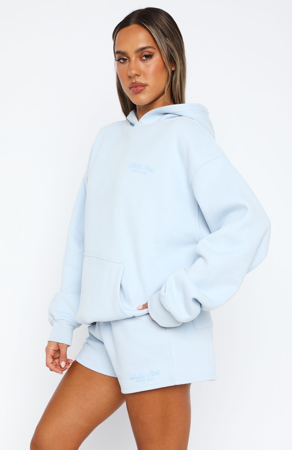 Leisure Edition Oversized Baby Blue Hoodie