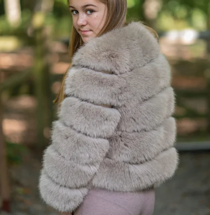 Chic Fox Fur Street Style Coat