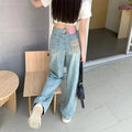 Embroidery Design High Waist Drag Jean