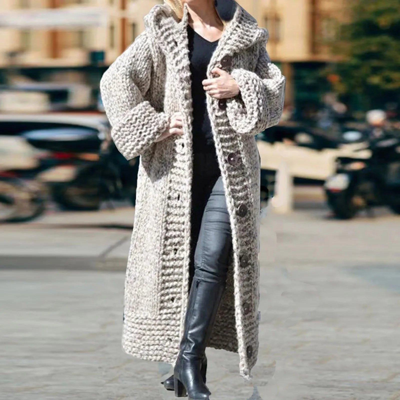 Long Sleeve Korean Trend Knit Sweater