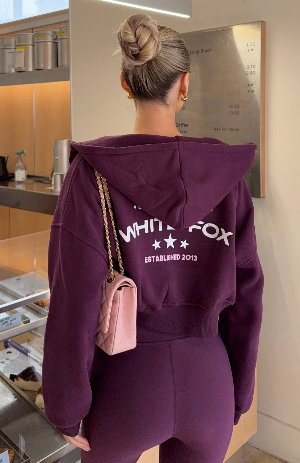 Love Game Cropped Plum Hoodie