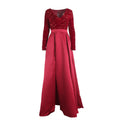 Black Sequin Patchwork Prom Maxi Dress