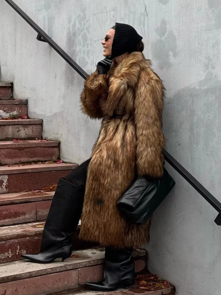 Elegant Fox Long Coat