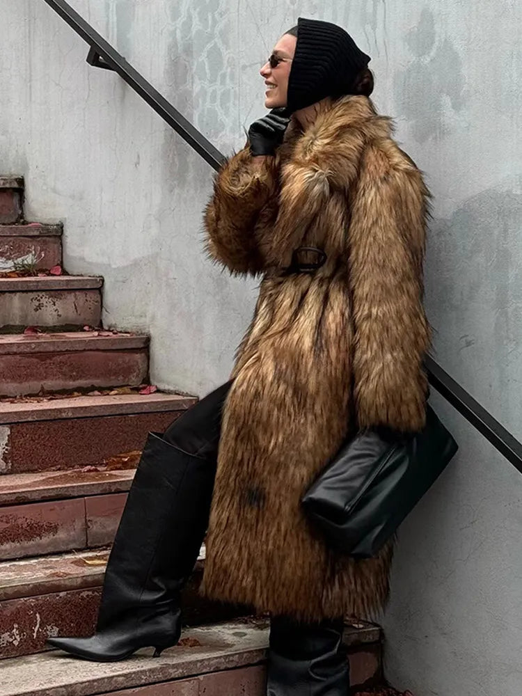 Elegant Fox Long Coat
