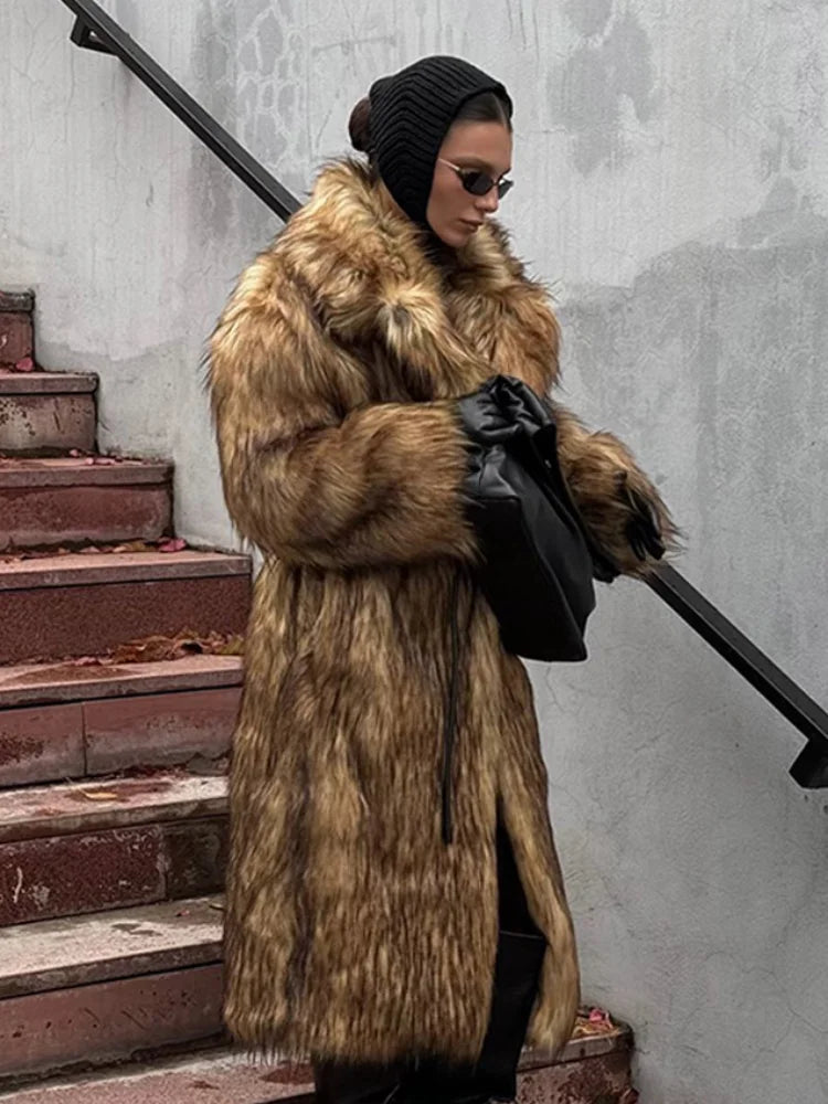 Elegant Fox Long Coat