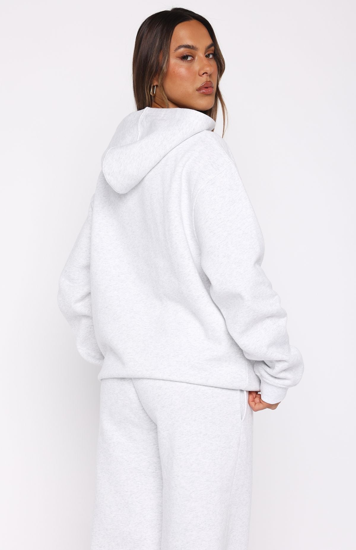 From Archives Kenzie Oversized Grey Marle Hoodie