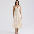 Graceful Printed Summer Midi Floral Dress